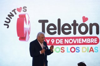 Santiago 22 de octubre 2024  Teleton da a conocer su programa de artistas, cantantes, comediantes, animadores e influencers que seran parte de las 27 horas de transmisión televisiva de los canales de Anatel este 8 y 9 de noviembre.  Javier Salvo/Aton