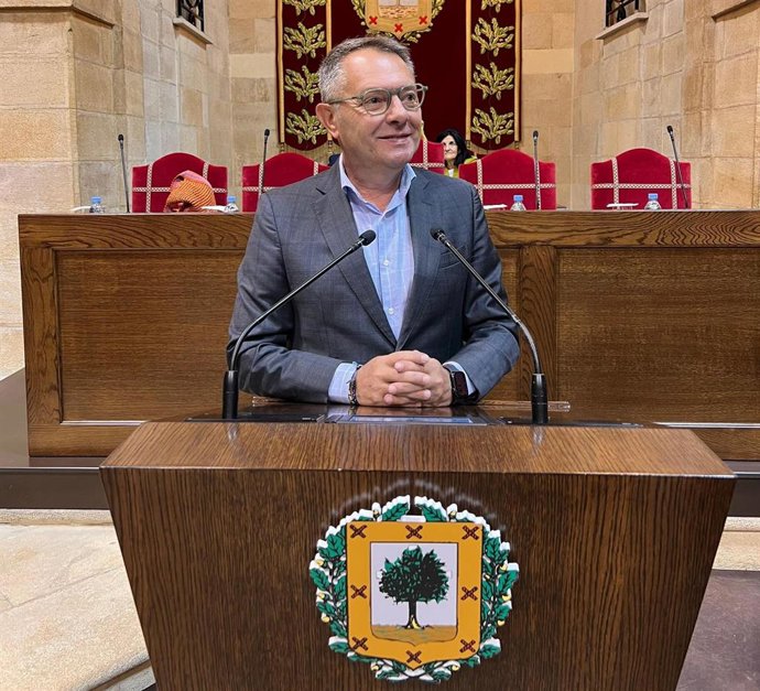 El portavoz del PSE-EE en las Juntas Generales de Bizkaia, Goyo Zurro.
