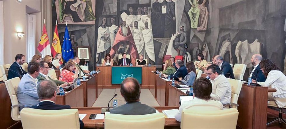 Pleno en la Diputación.