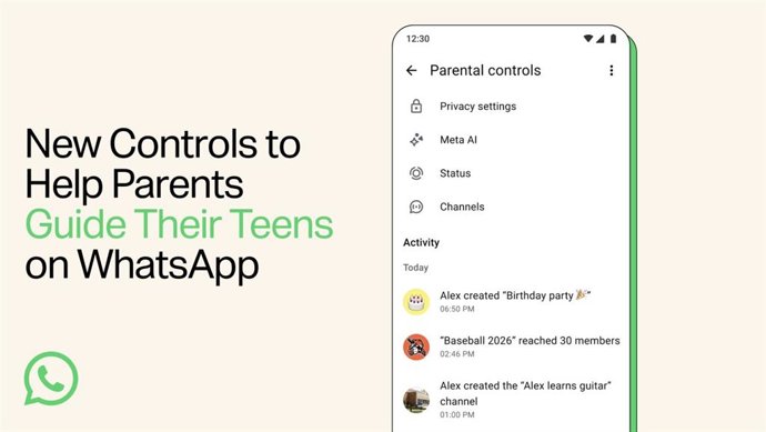 Controles parentales en WhatsApp