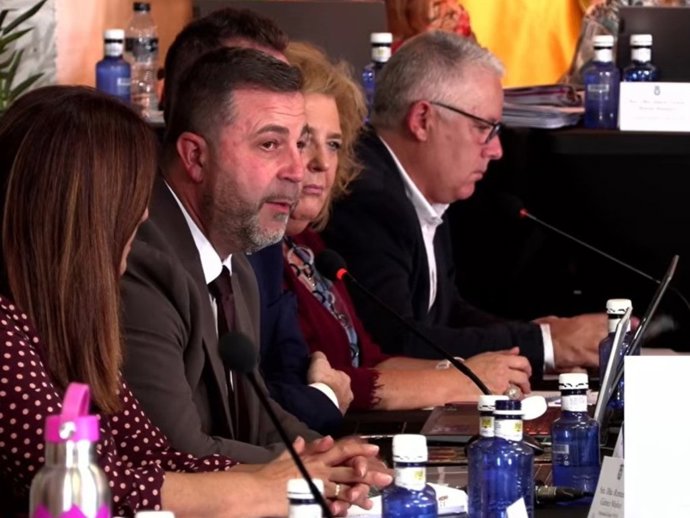 Diputados socialistas en el pleno de la Diputación de Granada.