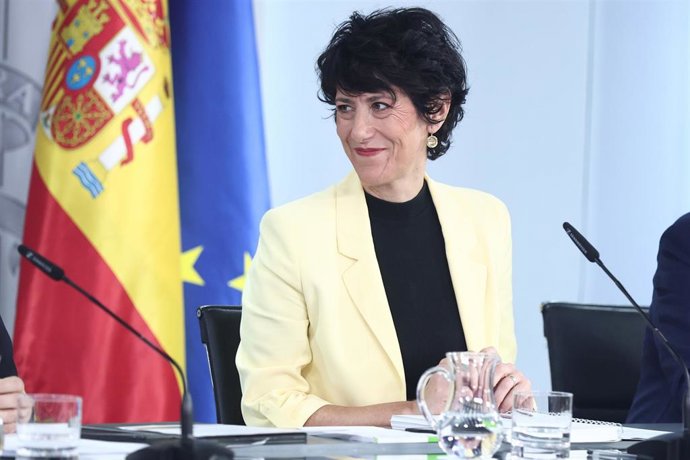 La ministra de Inclusión; Seguridad Social y Migraciones y portavoz del Gobierno, Elma Saiz.