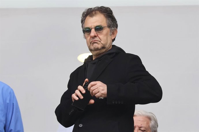 Futbol, Everton vs Colo Colo Fecha 17, Liga de Primera 2026 El presidente de Blanco y Negro Anibal Mosa durante el partido contra Everton, disputado en el estadio Sausalito en Vina del Mar, Chile. 01/08/2026 Sebastian Cisternas/Photosport  Football,