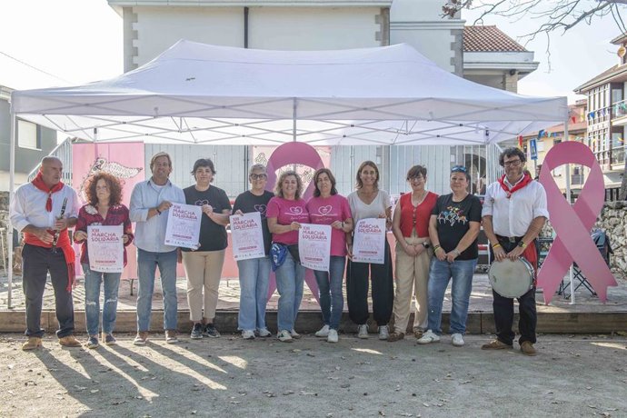 Presentación Marcha Solidaria Contra el Cáncer de Mama que se celebra en Puente San Miguel