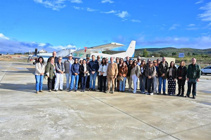Visita a la base aérea de Verín-Oímbra, en el proyecto Interlume