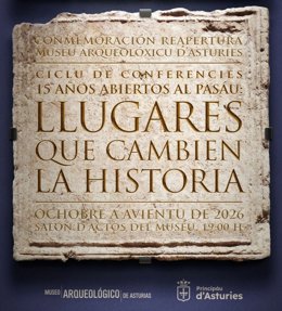Cartel con el aniversario