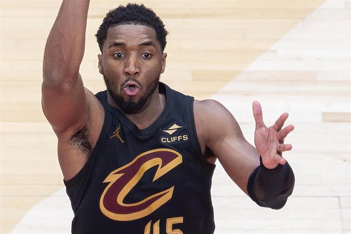 Donovan Mitchell, en un partido con los Cleveland Cavaliers.