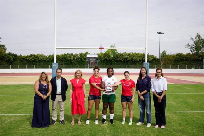 Presentación de la cita en Sevilla de la selección española de rugby femenino