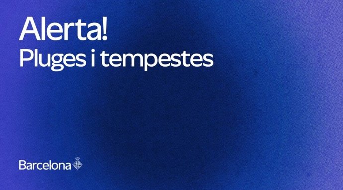 Alerta por lluvias y tormentas.