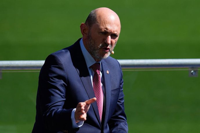 El presidente de la Real Federación Española de Fútbol, Rafael Louzan.
