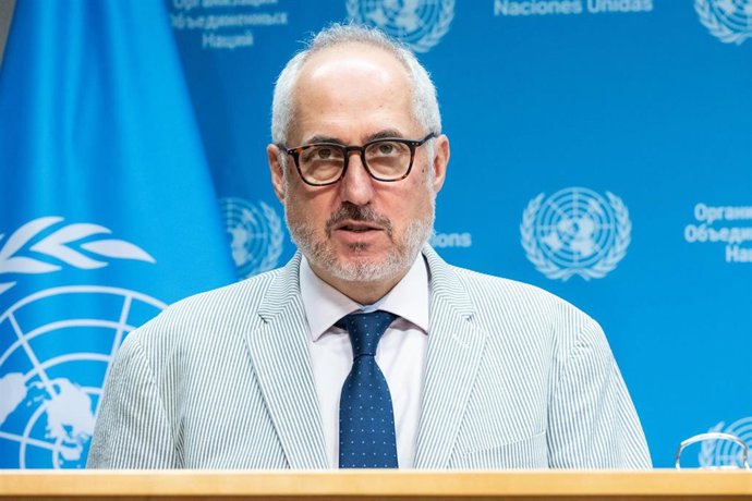 El portavoz del secretario general de Naciones Unidas, Stéphane Dujarric
