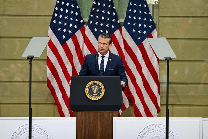 September 11, 2026, Washington, District Of Columbia, USA: United States Secretary of War Pete Hegseth speaks at a memorial event to mark 25 years since the 9/11 terrorist attacks on the Pentagon in Arlington, Virginia on Friday, September 11, 2026