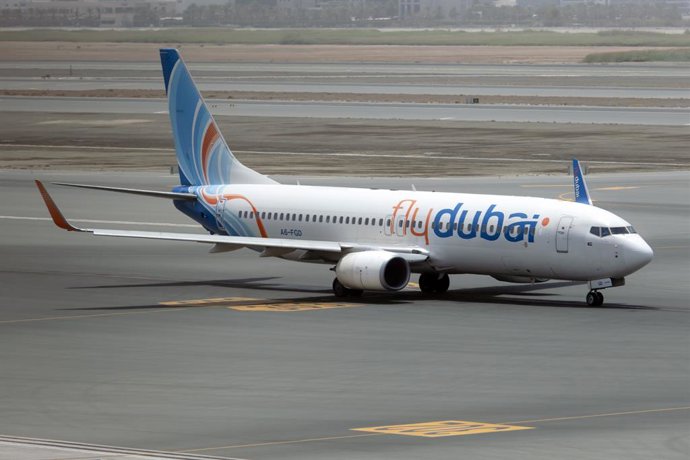 Archivo - Arxiu - Avió Boeing 737-800 de la companyia Flydubai