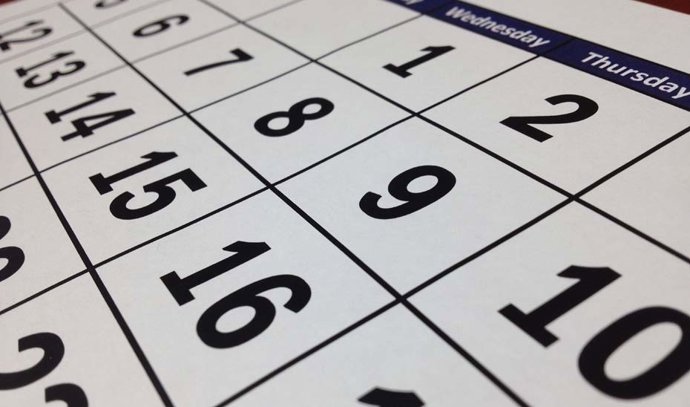 Archivo - (Foto De ARCHIVO) Calendario