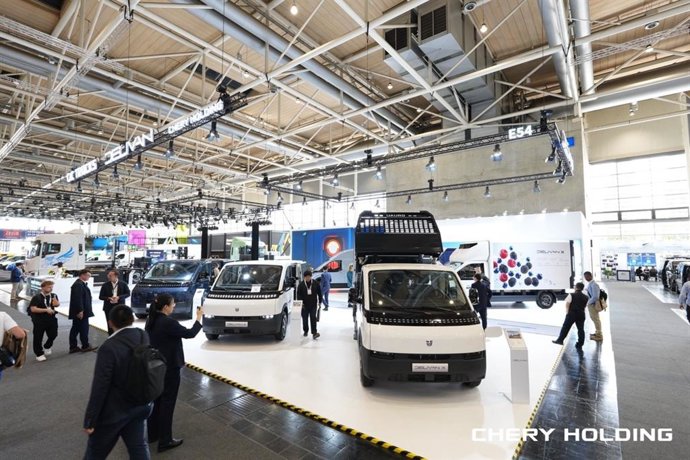 Estand de Chery Commercial Vehicle en IAA Transportation 2026, Hannover, Alemania.