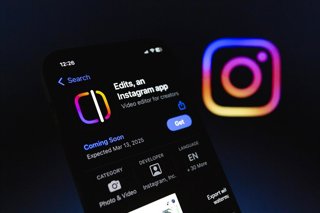 Archivo - January 20, 2025, Asuncion, Paraguay: Edits, Instagram's new video editor app, is displayed on iPhone. 