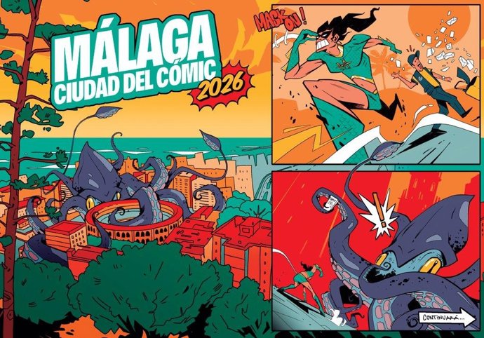 Correos lanza la nueva criptopostal 'Málaga Ciudad del Cómic 2026', edición especial dedicada al noveno arte.
