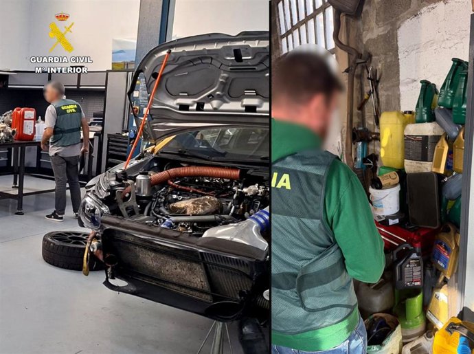 Inspecciones de la Guardia Civil en talleres en Cantabria
