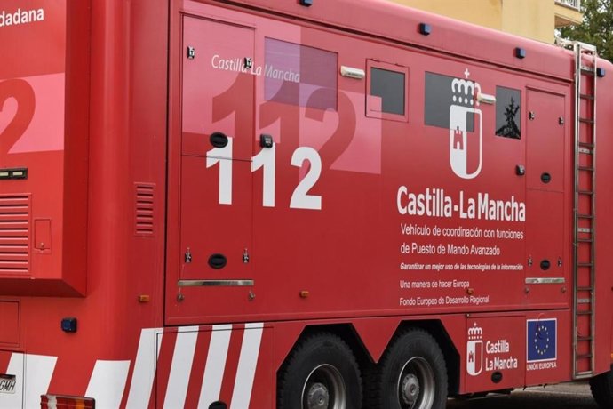 Archivo - Vehículo de coordinación de funciones del 112 de C-LM.