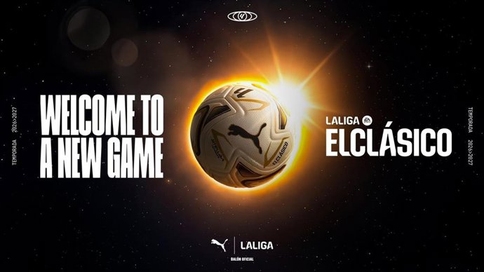 Balón oficial de LaLiga con el que se jugará El Clásico entre Real Madrid y FC Barcelona