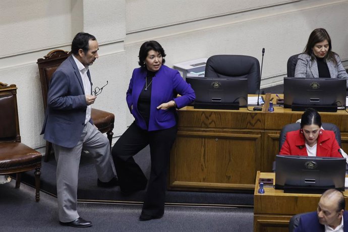 Valparaiso, 10 de agosto 2026 Daniel Nunez y Yasna Provoste en el Sesion del Senado  Sebastian Cisternas/Aton Chile