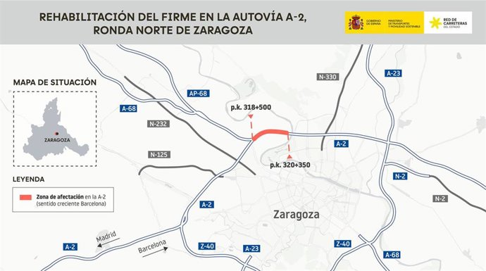 Durante la ejecución de las obras, el tráfico será desviado a través de itinerarios alternativos debidamente señalizados.