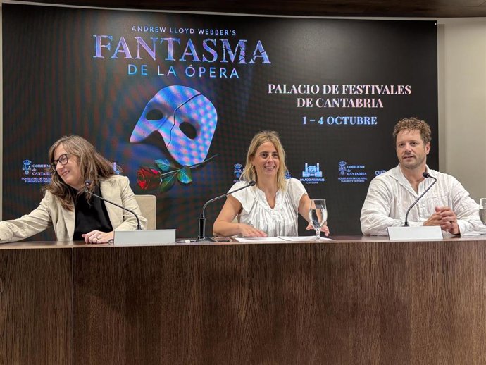 Daniel Diges presenta El Fantasma de la Ópera en el Palacio de Festivales de Cantabria.