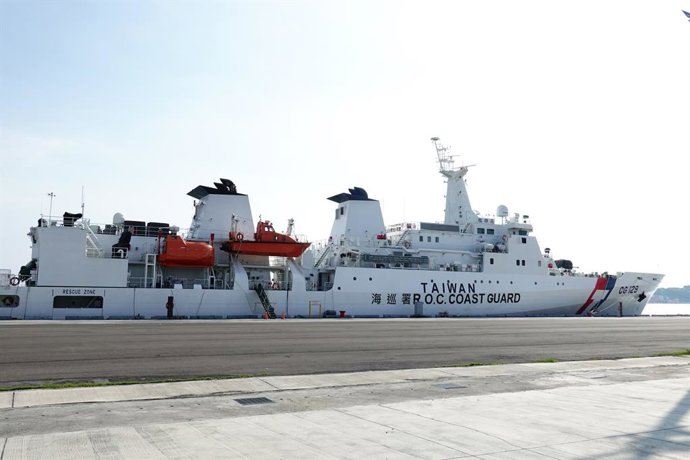 Archivo - Arquivo - Um navio da Guarda Costeira de Taiwan.