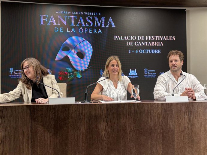 Daniel Diges presenta El Fantasma de la Ópera en el Palacio de Festivales de Cantabria.