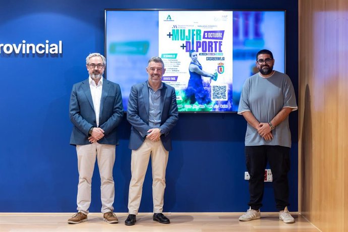 Presentación del proyecto '+Deporte+Mujer' de la Diputación de Málaga.