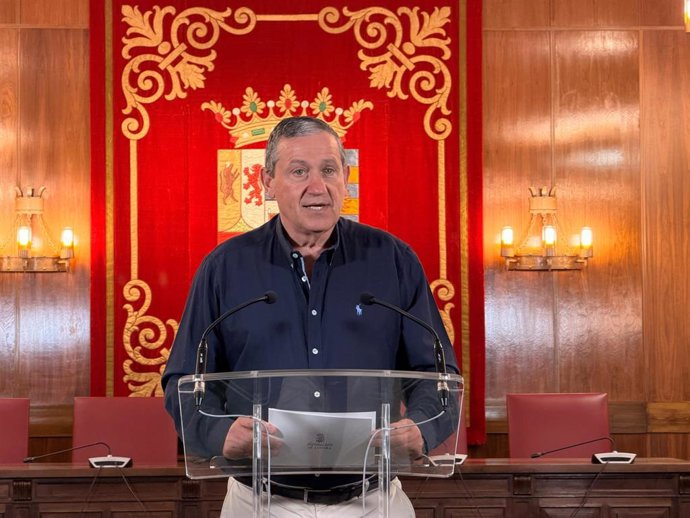 Faúndez durante la rueda de prensa.