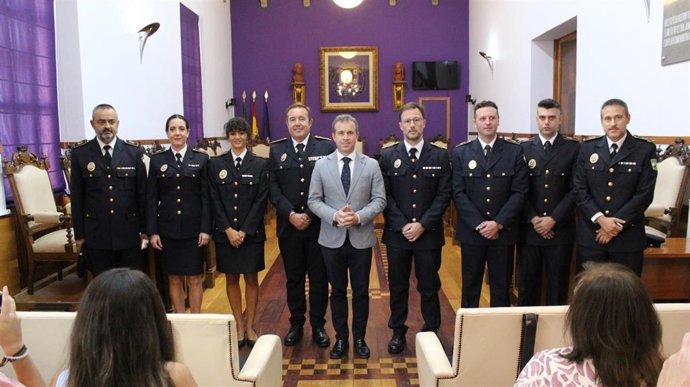 Toma de posesión de los tres nuevos agentes de la Policía Local de Jaén.