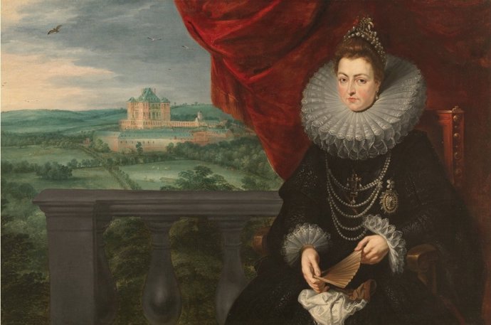 La infanta Isabel Clara Eugenia de Pedro Pablo Rubens y Jan Brueghel El Viejo.