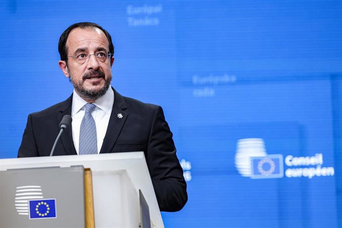 Archivo - Presidente de Chipre, Nikos Christodoulides, en el Consejo de la Unión Europea, 19 junio 2026