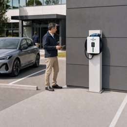 Cargador WOLTIO en exterior