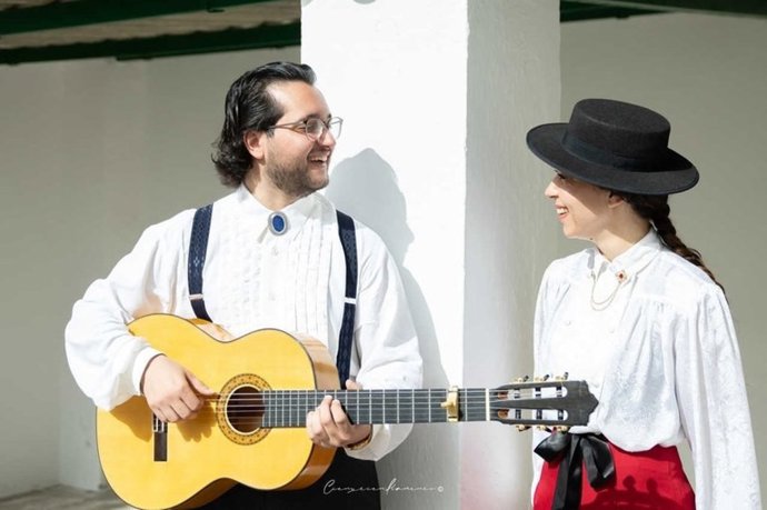 El guitarrista David de Arahal y la cantaora Sandra Carrasco