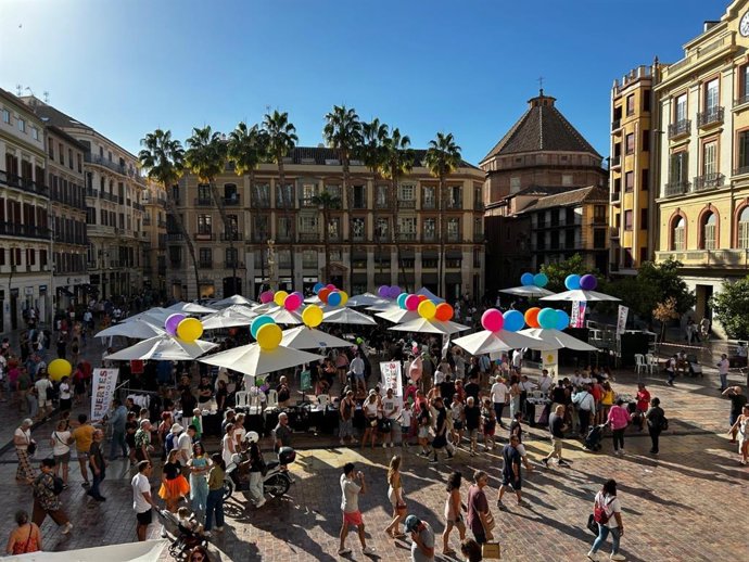 Archivo - Celebración de Fuertes y Hermosas en la plaza de la Constitución, 2024. 