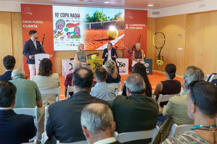 Presentación 10ª Copa Nadia de Tenis en la sede de la Diputación de Sevilla