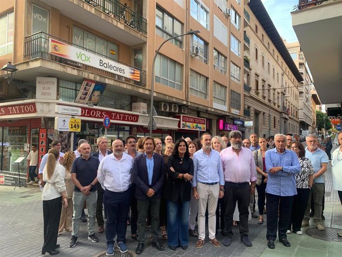 Reunión de Vox Baleares en su sede en Palma con motivo del inicio del curso político