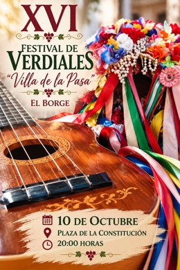 Cinco pandas de los tres estilos participarán en la 16 edición del Festival de Verdiales de El Borge (Málaga).