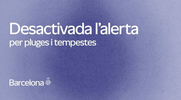 Avís que l'alerta queda desactivada