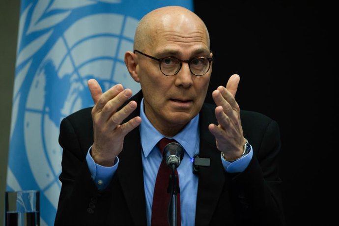 Archivo - April 22, 2026, Mexico City, Mexico: United Nations High Commissioner for Human Rights Volker Turk held a closing press conference at the Cultural Center of Spain in Mexico City at the end of his visit, where he said disappearances are one of th