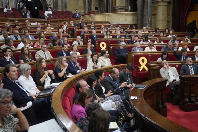 Votaciones durante el Debate de Política General, a 1 de octubre de 2026, en Barcelona, Catalunya (España).