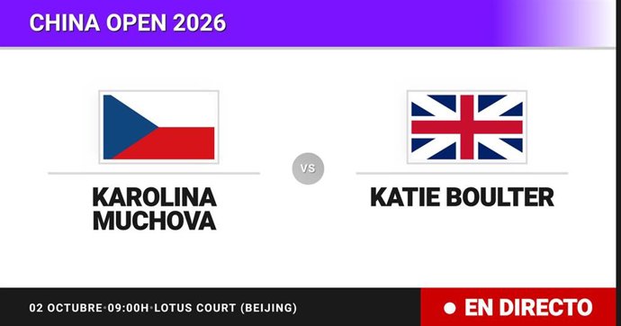 Karolina Muchova - Katie Boulter: resumen y estadísticas del partido de Treintaidosavos de final de China Open
