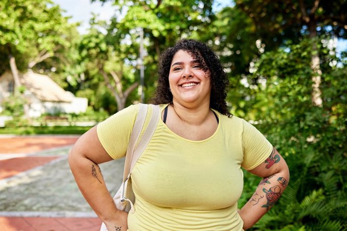 Archivo - Retrato espontáneo de una joven feliz