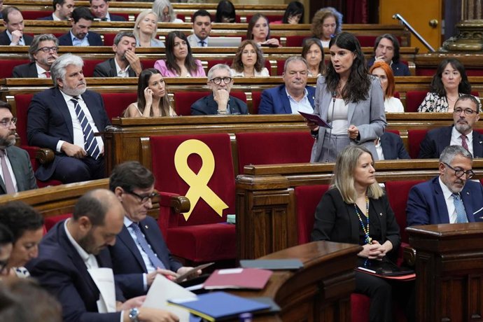 Archivo - La presidenta de Junts en el Parlament, Mónica Sales