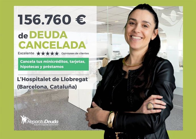 Repara tu Deuda cancela 156.760 € en L’Hospitalet (Barcelona) con la Ley de Segunda Oportunidad