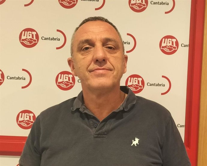 El secretario general de UGT en Cantabria, Mariano Carmona