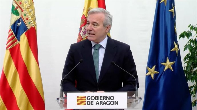 El presidente del Gobierno de Aragón, Jorge Azcón.