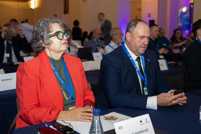 La consejera de Desarrollo Sostenible, Mercedes Gómez, en n la 10ª reunión de la Comisión de Recursos Naturales (NAT) del Comité Europeo de las Regiones.